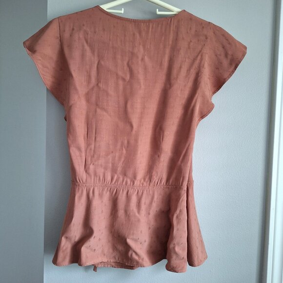 Gentle Fawn Coral Wrap Top NWT - Picture 2 of 7